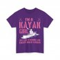 Kayaker Girl Shirt, Kayaking Lovers Kayak Paddling Women Girls T-Shirt