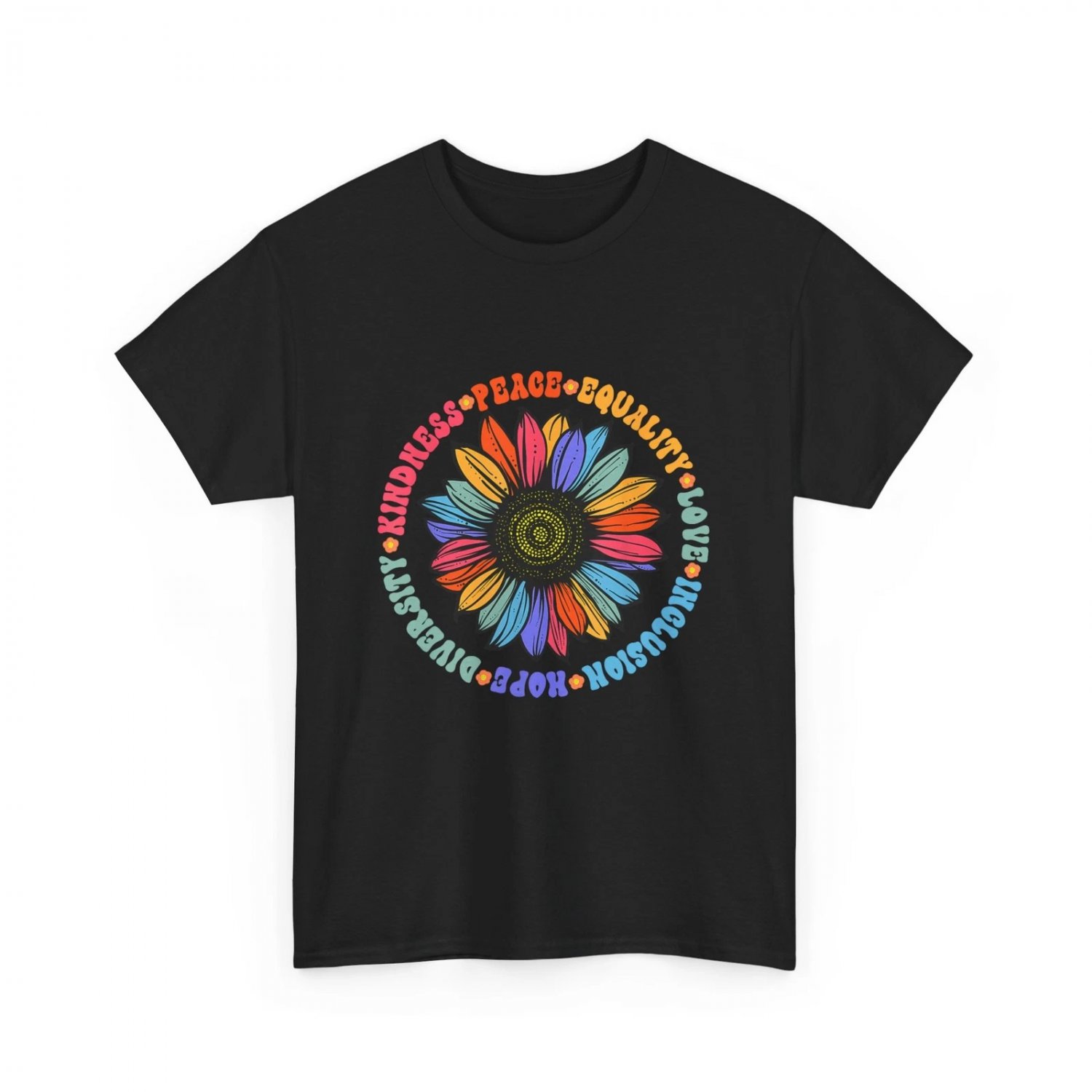 Kindness Peace Equality Love Hope Diversity Sunflower Peace Lovers Shirt