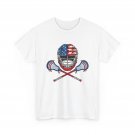 Lacrosse Shirt, Lacrosse Helmet Lax Sticks American Flag 4th of July Shirt