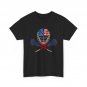Lacrosse Shirt, Lacrosse Helmet Lax Sticks American Flag 4th of July Shirt