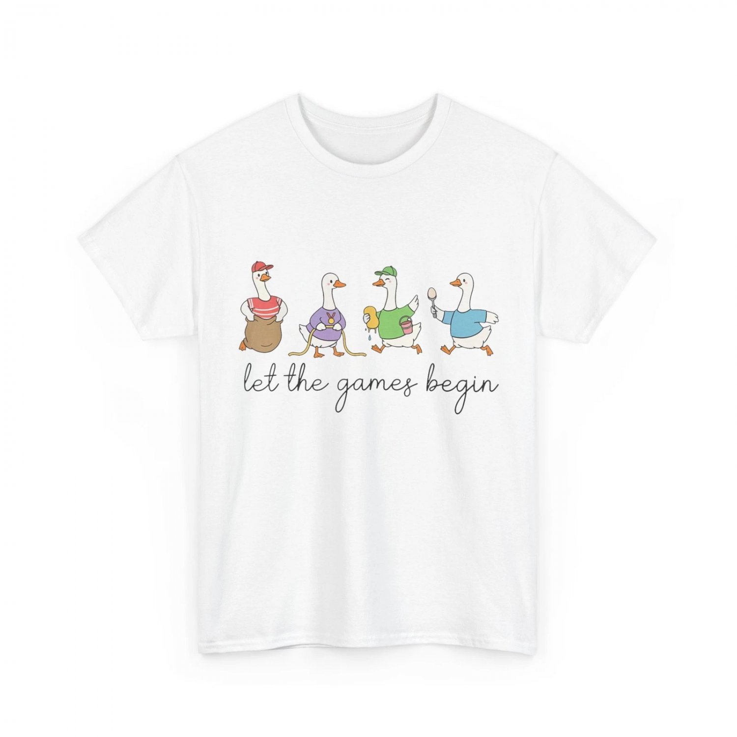 Let The Games Begin Field Day Shirt, Silly Goose Teacher Student Funny T-Shirt