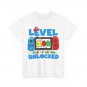 Level 100 Days Of School Boys Unlocked Video Games Gamer T-Shirt