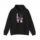 Love Hockey Hoodie, Ice Hockey Players Winter Sports Lovers Women Men Hoodie
