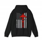 Mechanic Airplane Hoodie, American Flag Mechanical Engineer Men Hoodie (on back)