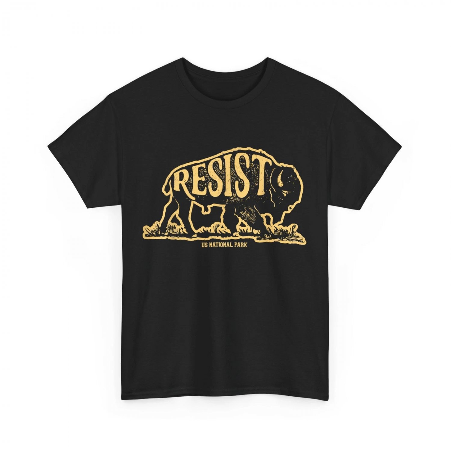 National Park Resist Service Bison Buffalo Women Men T-shirt