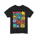 No Kings in America Protest Democracy No Kings Floral T-Shirt