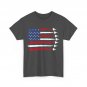 Patriotic Red White Blue American Flag Fighter Jets 4th of July T-Shirt