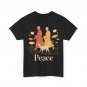 Peace Walking Monks Zen Calm Minimalist Art Women Men T-Shirt