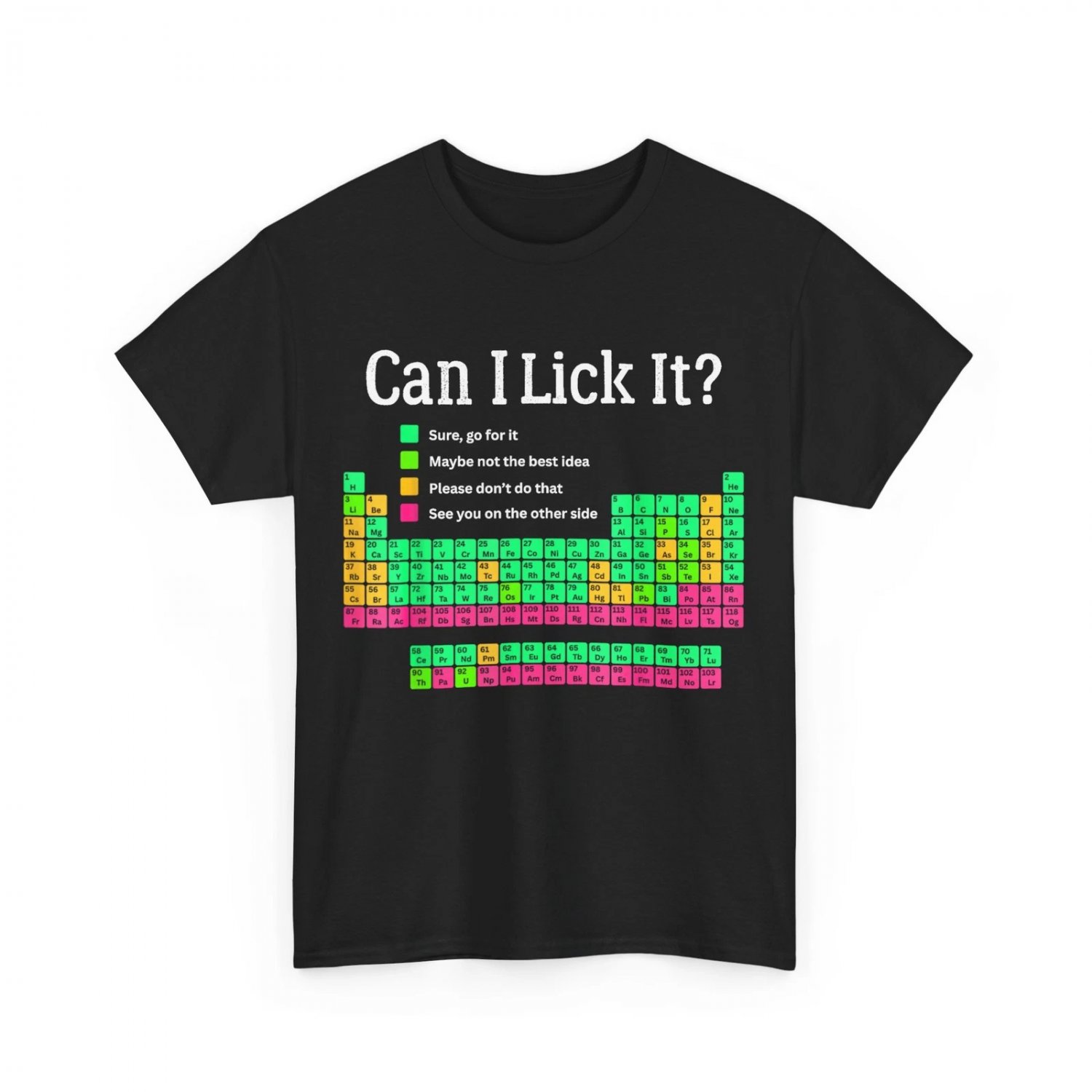 Periodic Table Can I Lick It Teacher Student Kids T-shirt