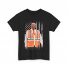 President Trump Garbage Truck Worker Vest USA Flag MAGA 2025 T-Shirt