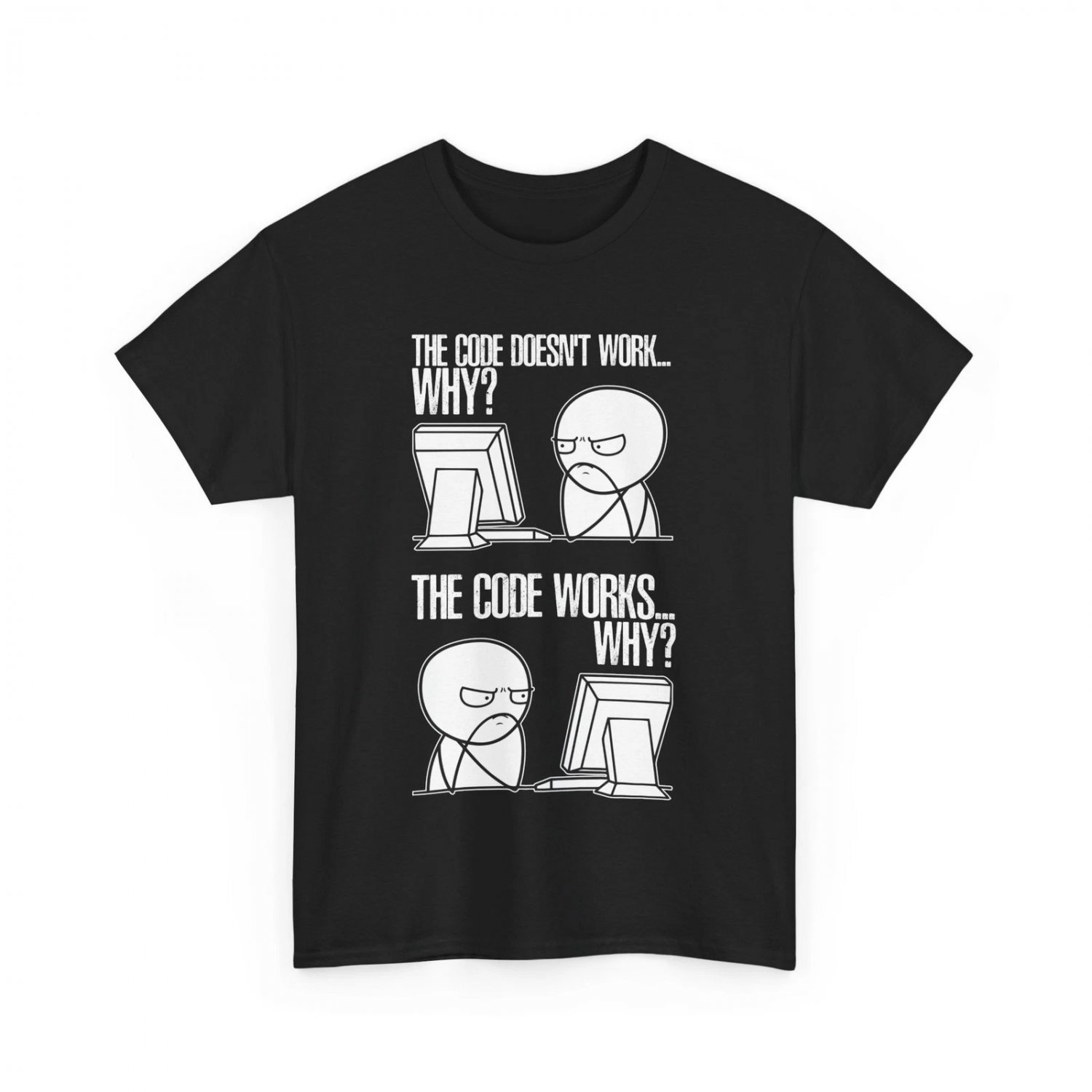 Programmer Coding Lovers The Code Doesn't Work Why Funny T-Shirt
