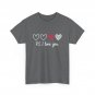 PS I Love You Shirt, Valentine's Day Hearts Women Men Cute Shirt
