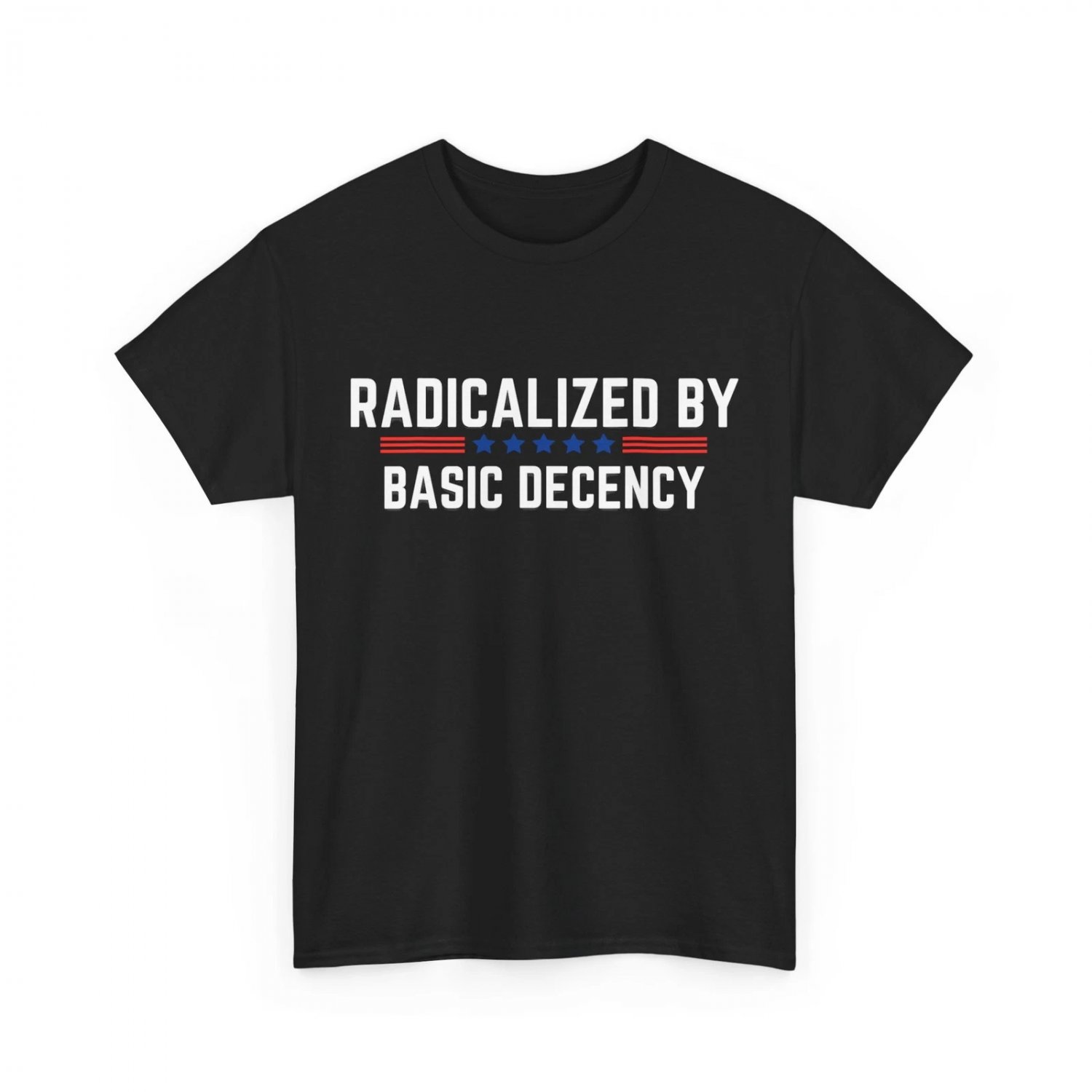Radicalized By Basic Decency Funny Quote T-Shirt
