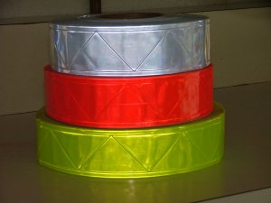 Reflective WHITE PVC High Gloss Vest Trim 2" x 30ft