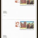 2 USPS Constitutional Convention 1787 Pre Stamped Postcards Vintage 1987 2 USPS Constitutional Convention 1787 Pre Stamped Postcards Vintage 1987