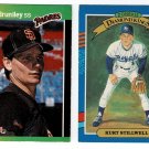 6 Baseball Cards Jose Lind Ron Robinson Jay Bell Kurt Stillwell Mike Brumley Scott Garrelts 1988