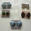 8 Pieces of Retro Jewelry Beaded Necklaces 5 Pair of Pierced Earrings Mixed Lot Sears Vintage