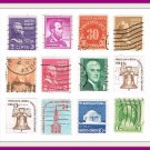 12 Mixed United States USA Presidential Postage Stamps Vintage 12 Mixed United States USA Presidential Postage Stamps Vintage