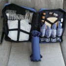 32 Piece Set Blue Picnic Camping Knapsack Bag Backpack By Picnic Essentials