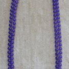 59_ Long Purple Strand Beaded Necklace Vintage Jewelry 1970s 59_ Long Purple Strand Beaded Necklace Vintage Jewelry 1970s