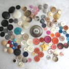 104 Mixed Buttons Large Mother of Pearl Variety Vintage 1960s Sewing Supplies