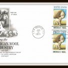 1971 Honoring The American Wool Industry First Day Cover Issue Envelope Stamps Vintage 1971 Honoring The American Wool Industry First Day Cover Issue Envelope Stamps Vintage