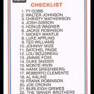 1983 Donruss #44 Hall of Fame Heroes Checklist Baseball Trading Card 1983 Donruss #44 Hall of Fame Heroes Checklist Baseball Trading Card