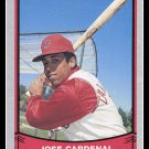 1989 Jose Cardenal #149 Pacific Baseball Legends Trading Card