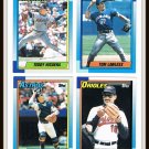 1990 Topps Baseball Trading Cards Willie McGee Jim Deshaies Chris James Phil Bradley