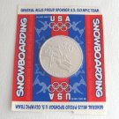 1998 USA Olympic Team NAGANO Japan Snowboarding Novelty Coin Sponsor General Mills