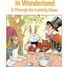 Alice's Adventures in Wonderland & Through The Looking Glass By Lewis Carroll Paperback Book 1993