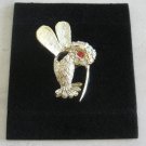 Aurora Borealis Stone Hummingbird Brooch Pin Vintage Jewelry 1960s Aurora Borealis Stone Hummingbird Brooch Pin Vintage Jewelry 1960s