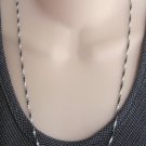 Black & White Metal Enamel Chain Necklace Retro Korea Vintage Jewelry 1970s Black & White Metal Enamel Chain Necklace Retro Korea Vintage Jewelry 1970s