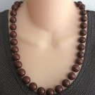 Brown Beaded Necklace Retro 1970s Vintage Jewelry Brown Beaded Necklace Retro 1970s Vintage Jewelry