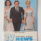 Chicago Daily News TV Guide Magazine Andy Williams Cover Vintage 1962