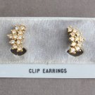 Gold Sparkly Rhinestone Clip On Earrings By Designer Avon Vintage Jewelry 1970s Gold Sparkly Rhinestone Clip On Earrings By Designer Avon Vintage Jewelry 1970s