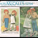 Kids Costumes Raggedy Ann & Andy McCall's Sewing Pattern No. 5254 Vintage 1976 Boys Girls Sizes 6-8 Kids Costumes Raggedy Ann & Andy McCall's Sewing Pattern No. 5254 Vintage 1976 Boys Girls Sizes 6-8