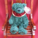 Laurel The Green Holiday Bear Ty Attic Treasure Retired 1998 Laurel The Green Holiday Bear Ty Attic Treasure Retired 1998