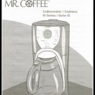 Mr. Coffee Manual User Guide Coffeemaker IS Series Instruction Book English & Spanish