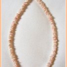 Puka Puca Shell Necklace Pink Peach Color Vintage Jewelry 1970s Puka Puca Shell Necklace Pink Peach Color Vintage Jewelry 1970s