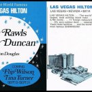 Lou Rawls Sandy Duncan Large Promo Card Las Vegas Hilton Postcard Vintage 1970s Lou Rawls Sandy Duncan Large Promo Card Las Vegas Hilton Postcard Vintage 1970s