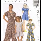 McCall's Sewing Pattern #7090 Childrens & Girls Jumpsuit Romper Sizes 7 8 10 McCall's Sewing Pattern #7090 Childrens & Girls Jumpsuit Romper Sizes 7 8 10