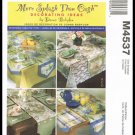 McCall's Sewing Pattern No. M4537 Decorating Ideas Tablecloths Runners Placemats Napkins McCall's Sewing Pattern No. M4537 Decorating Ideas Tablecloths Runners Placemats Napkins