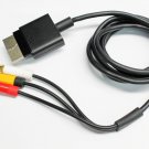 Microsoft XBox 360 Cord AV Audio Video Composite Cable Black 6 Ft. Long For Game System Microsoft XBox 360 Cord AV Audio Video Composite Cable Black 6 Ft. Long For Game System