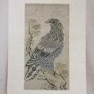 Rare Vintage Japanese Woodblock Art Print Torii Kiyomasu An Eagle On A Cliff Rare Vintage Japanese Woodblock Art Print Torii Kiyomasu An Eagle On A Cliff
