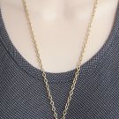 Red Blue Enamel Anchor Pendant Necklace By Designer RNK Vintage Jewelry 1970s
