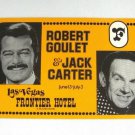 Robert Goulet Jack Carter Frontier Hotel Las Vegas Nevada Large Postcard Vintage 1960s Robert Goulet Jack Carter Frontier Hotel Las Vegas Nevada Large Postcard Vintage 1960s