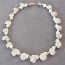 Shell Spiral Moon 8_ Beaded Bracelet Vintage Jewelry 1970s Shell Spiral Moon 8_ Beaded Bracelet Vintage Jewelry 1970s