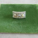 Small 3 Stone Aurora Borealis Silver Brooch Pin Vintage Retro Jewelry 1960s Small 3 Stone Aurora Borealis Silver Brooch Pin Vintage Retro Jewelry 1960s