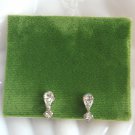 Sparkly Pear Cut Rhinestone Screw Back Earrings Retro Vintage Jewelry 1950s Sparkly Pear Cut Rhinestone Screw Back Earrings Retro Vintage Jewelry 1950s